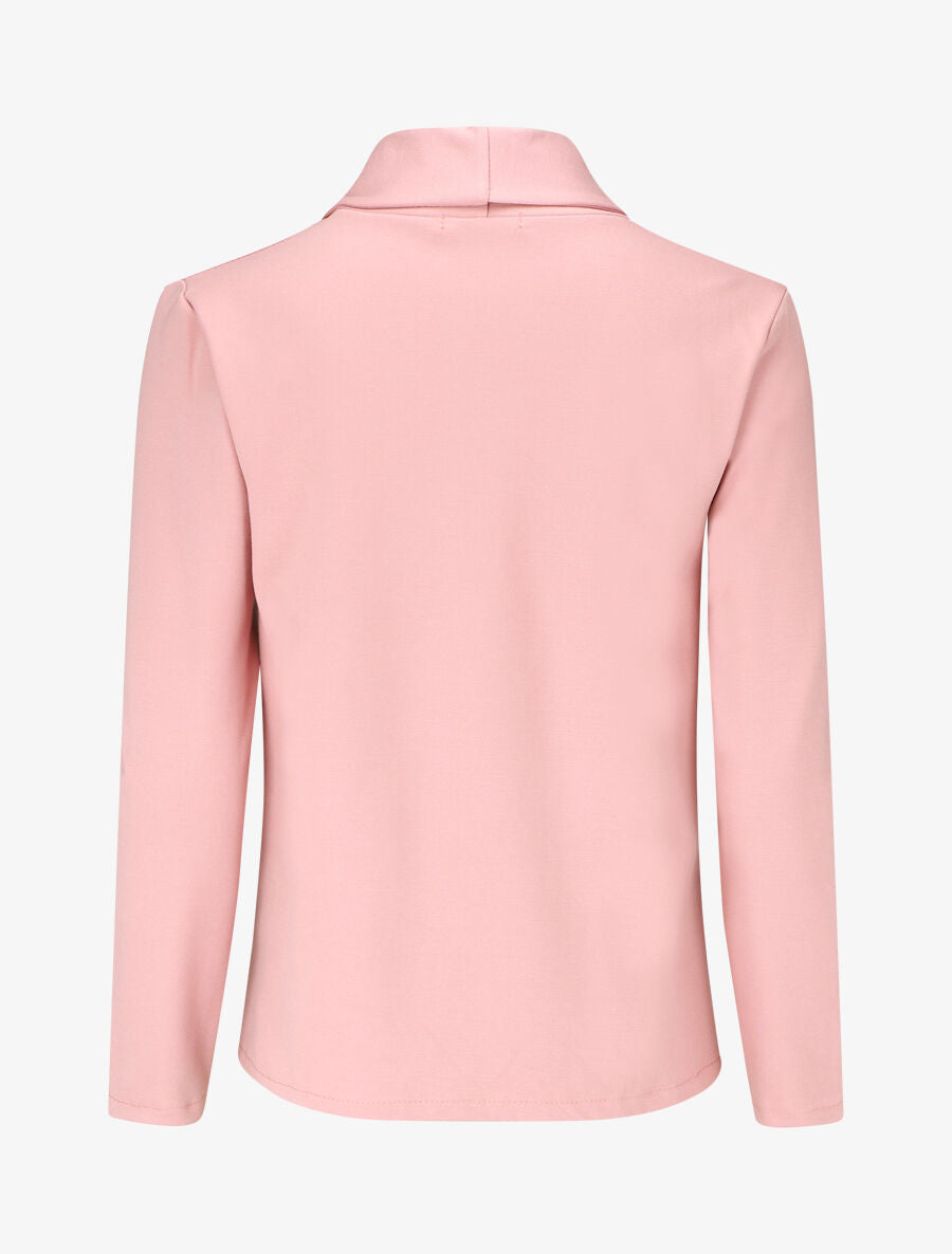 Blazer uni coupe droite - Vieux rose - 2