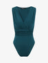 Body sans manches effet drapé - Bleu canard - 1
