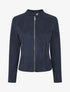 Veste en suédine zippée - Marine - 1