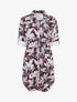 Robe imprimé fantaisie à manches retroussables - Noir - 4
