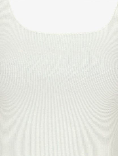 Débardeur côtelé basique - Blanc - 3