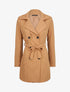 Trench droit court uni - Camel - 4