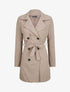 Trench droit court uni - Gris - 1