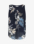 Top sans manches imprimé fleuri - Marine - 5