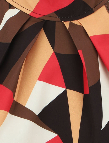 Top sans manches imprimé graphique - Noir - 3