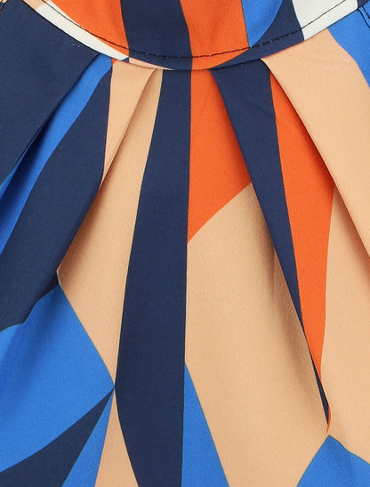 Top sans manches imprimé graphique - Marine - 3