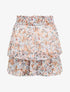 Mini-jupe patineuse à imprimé fleuri - Blanc - 4