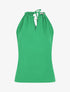 Top droit sans manches col américain - Vert - 1