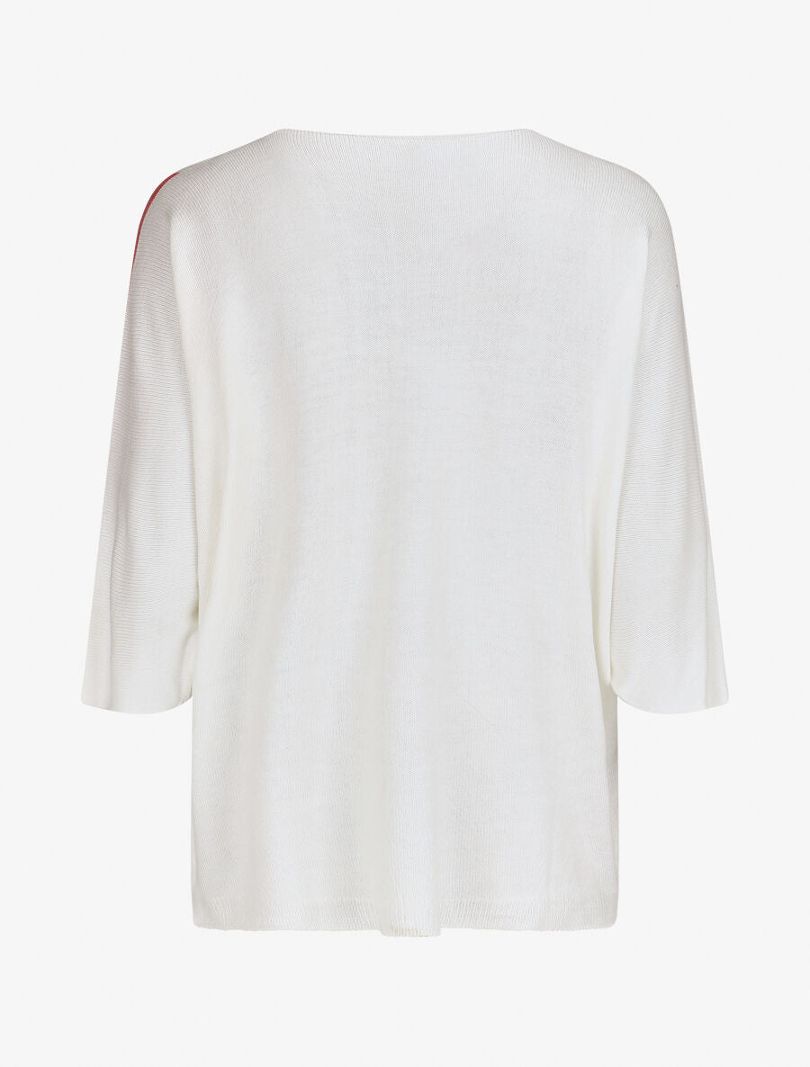 Pull imprimé fleurs à manches chauves-souris - Orange - 2