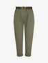 Pantalon 7/8 droit uni taille standard - Kaki - 4