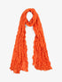 Foulard en coton effet froissé - Orange - 1