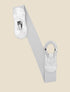 Ceinture bi-matière à boucle ornée de strass et de perles - Argent - 3