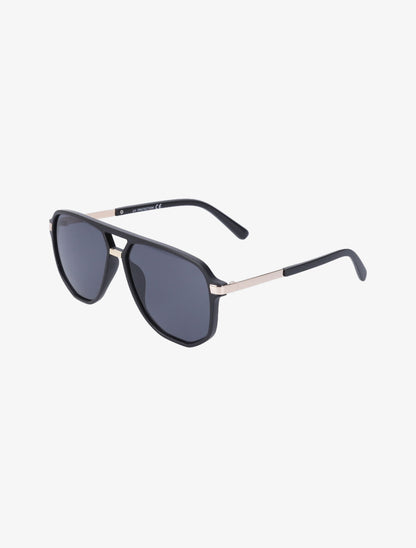 Lunettes de soleil aviateur - Noir/or - 1