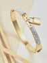Jonc à strass et cadenas - Or - 1