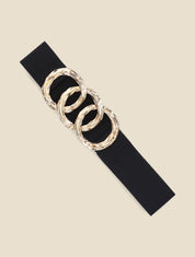Ceinture à anneaux - Noir - 1