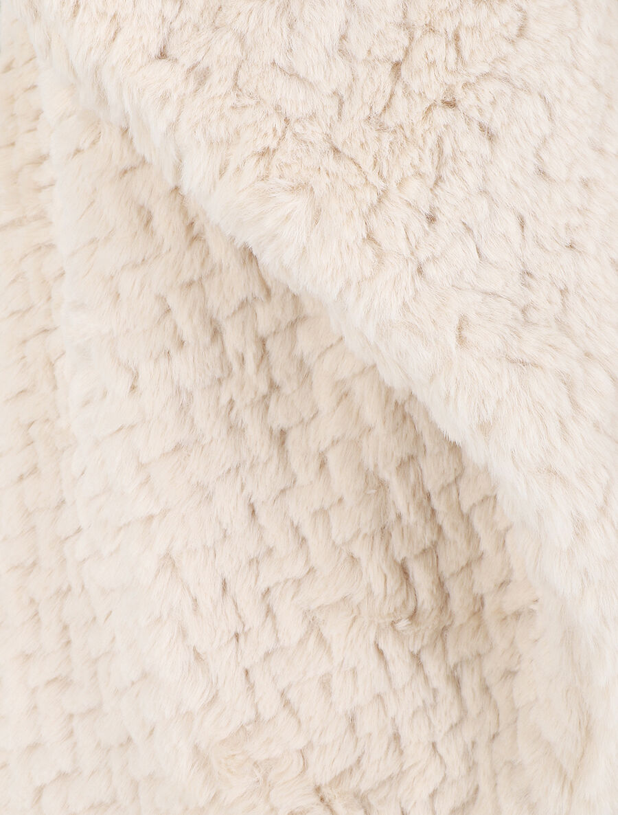Veste sans manches en fausse fourrure - Beige - 3