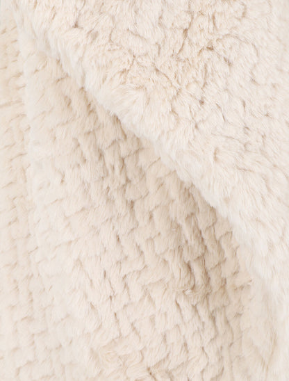 Veste sans manches en fausse fourrure - Beige - 3