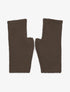 Mitaines unies en maille - Marron - 2