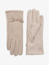 Gants bi-matière - Beige - 2