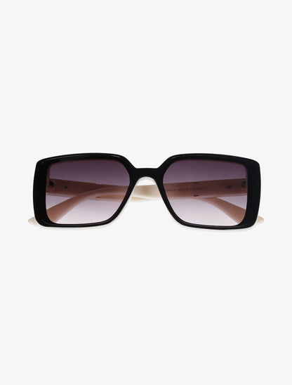 Lunettes de soleil carrés - Beige - 2