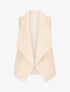 Gilet sans manches en fourrure synthétique - Beige clair - 4