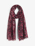 Foulard imprimé léopard irisé - Pourpre - 1