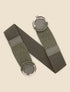 Ceinture macramé à double boucles - Kaki - 3