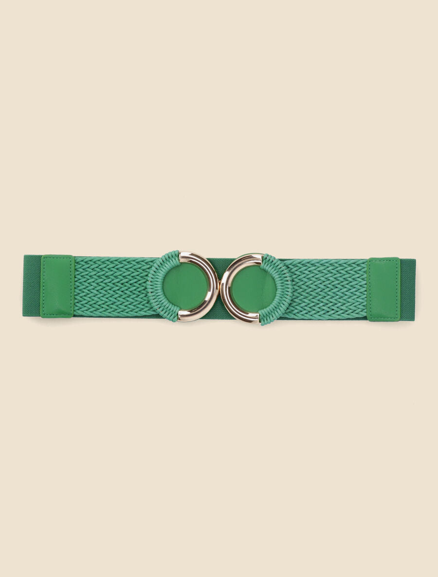 Ceinture macramé à double boucles - Vert - 2
