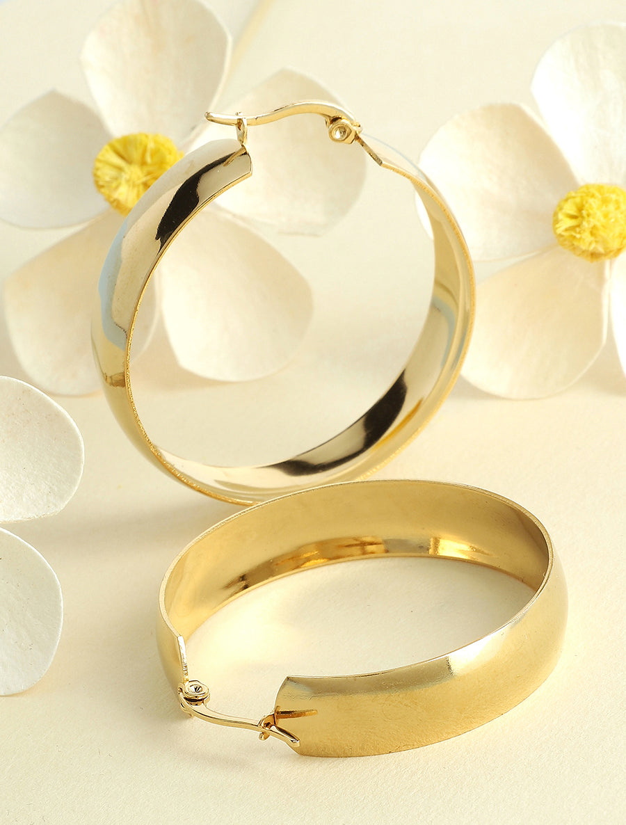 Créoles épaisses - Or - 1