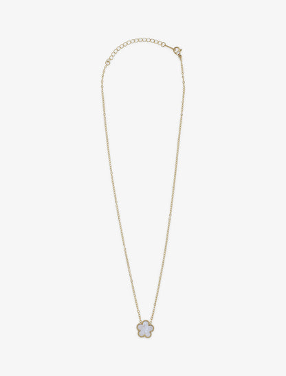 Collier à fleur - Blanc - 2