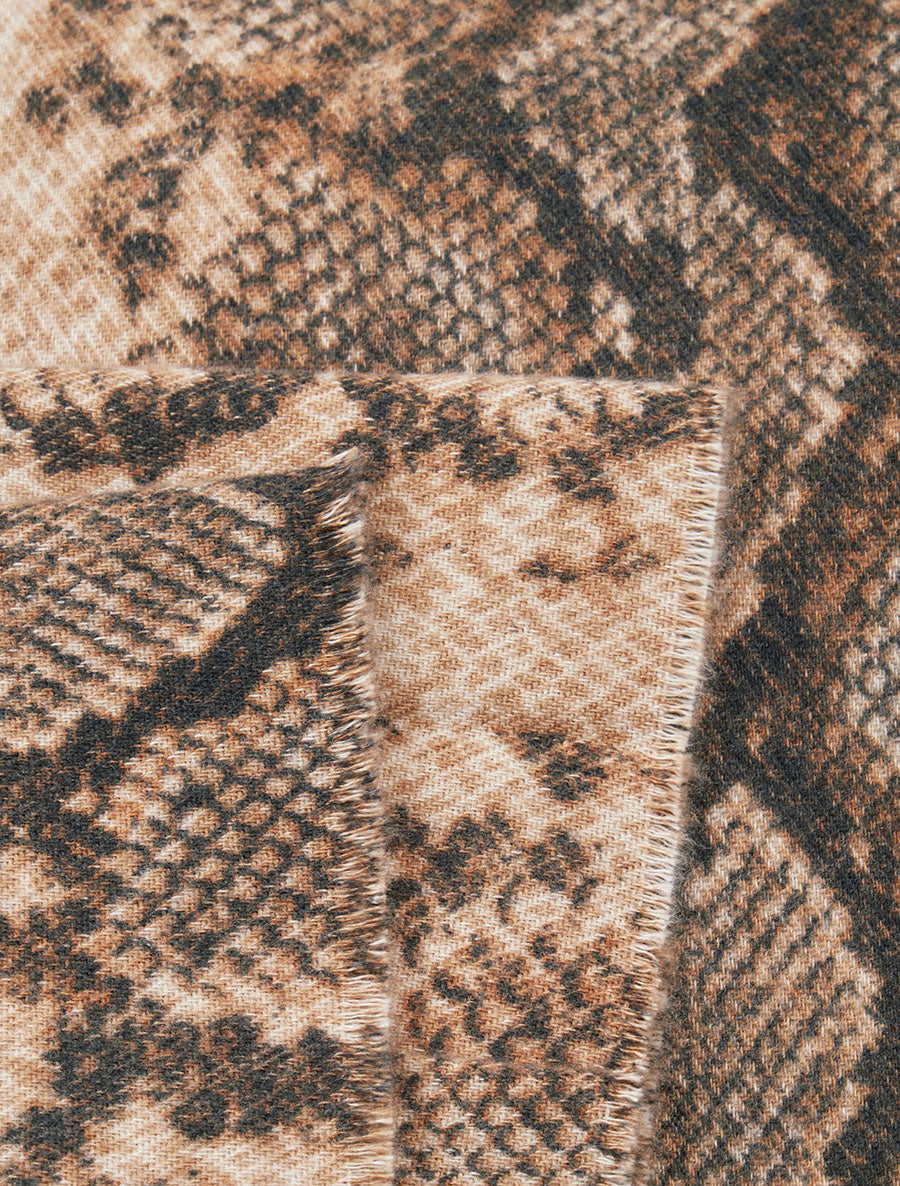 Foulard imprimé python - Beige foncé - 3