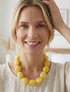 Collier à perles en résine - Jaune - 1