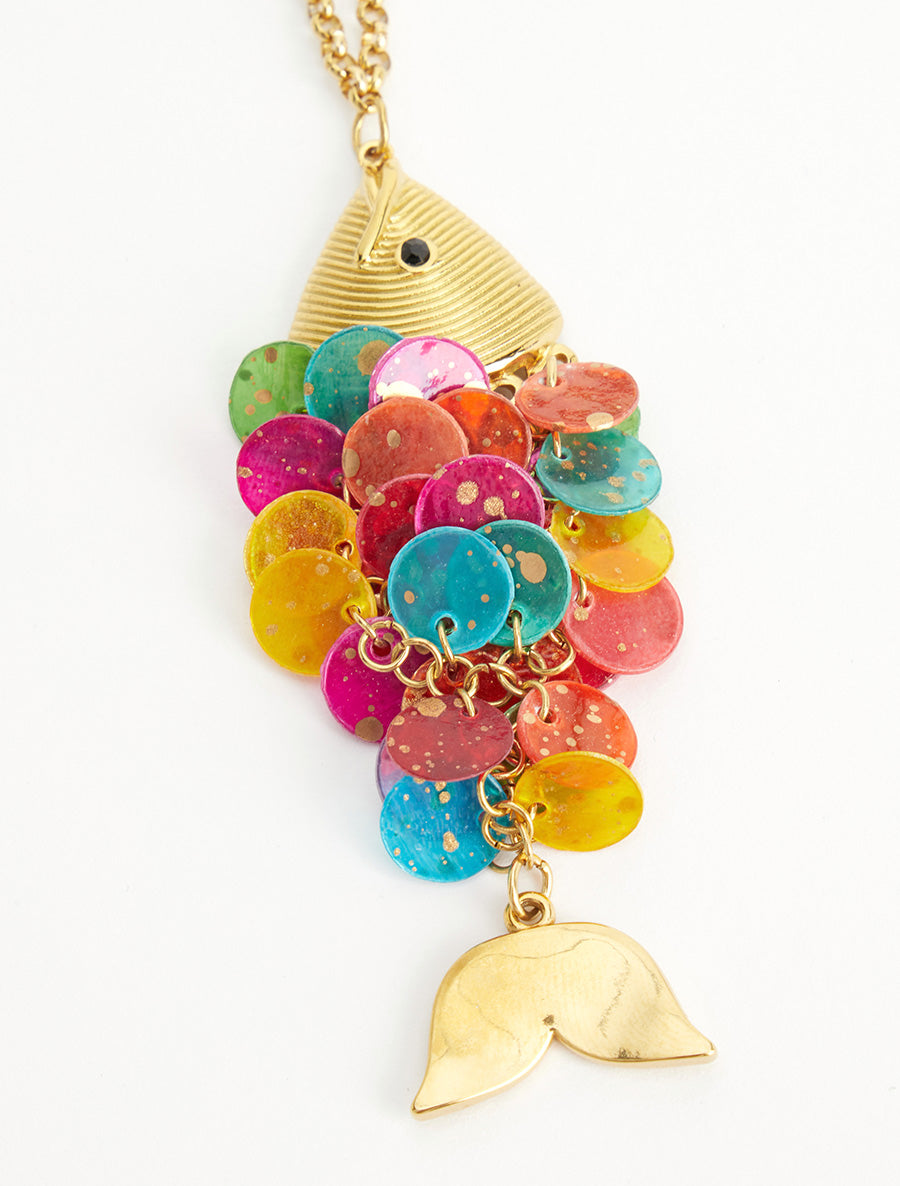 Sautoir à pendentif poisson - Multi - 3