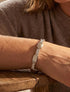 Jonc dentelé à strass - Argent - 1