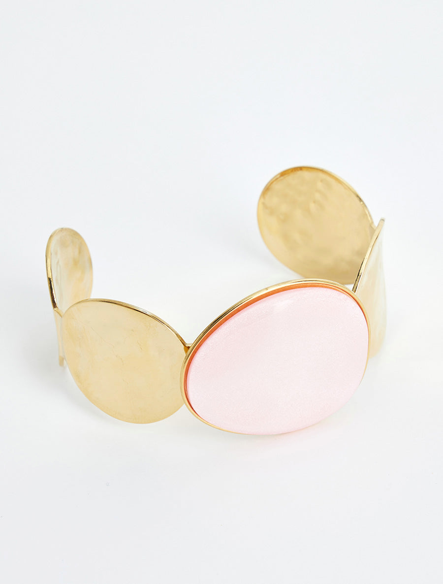 Jonc à ornement rond en résine - Rose - 2