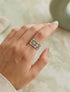 Bague ajourée ajustable - Argent - 1