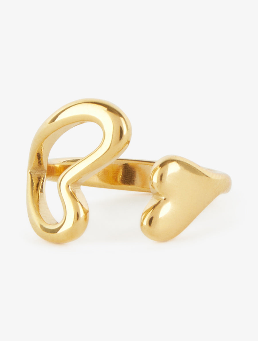 Bague à coeurs entrelacés - Or - 3