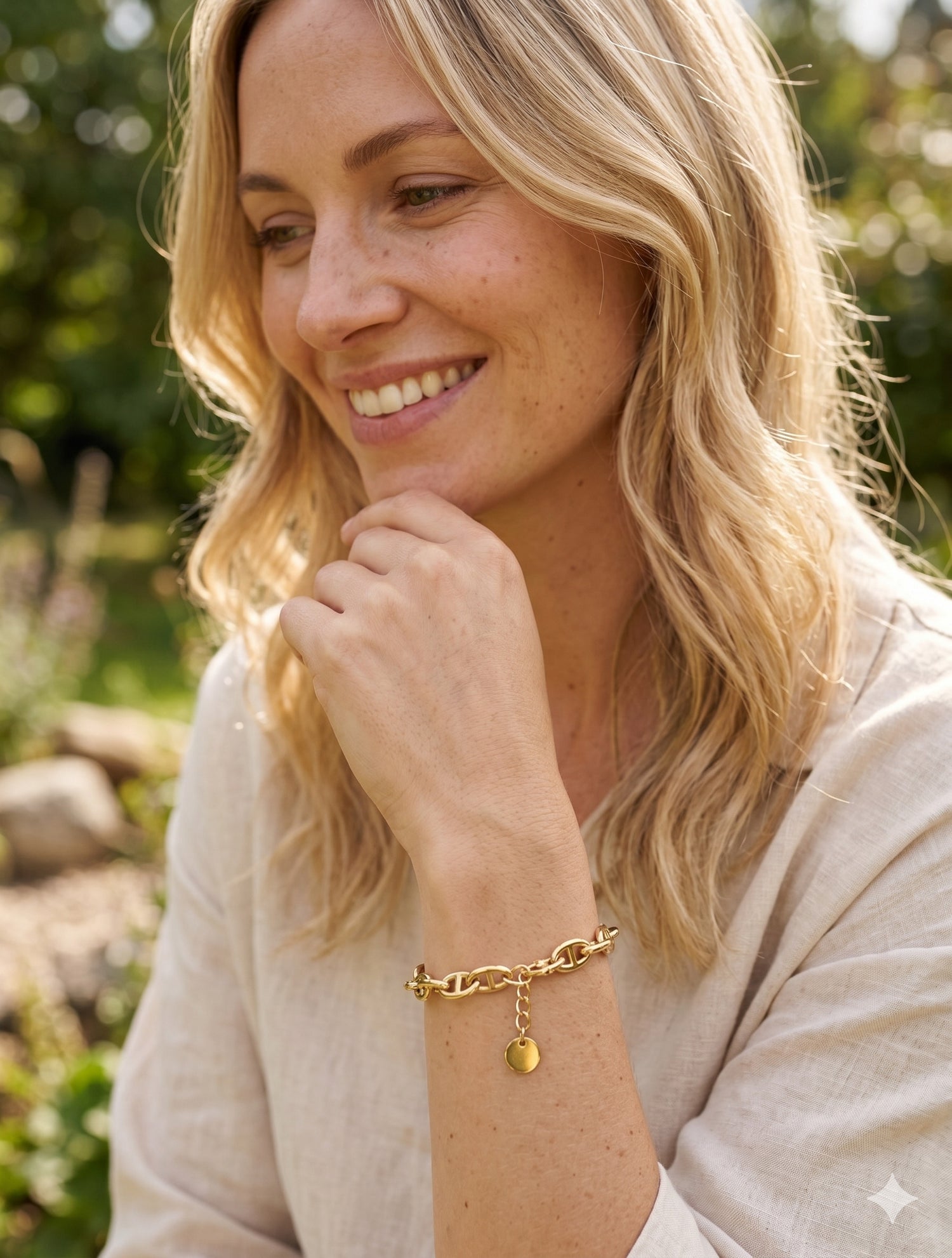 Bracelet en maille marin - Or - 1