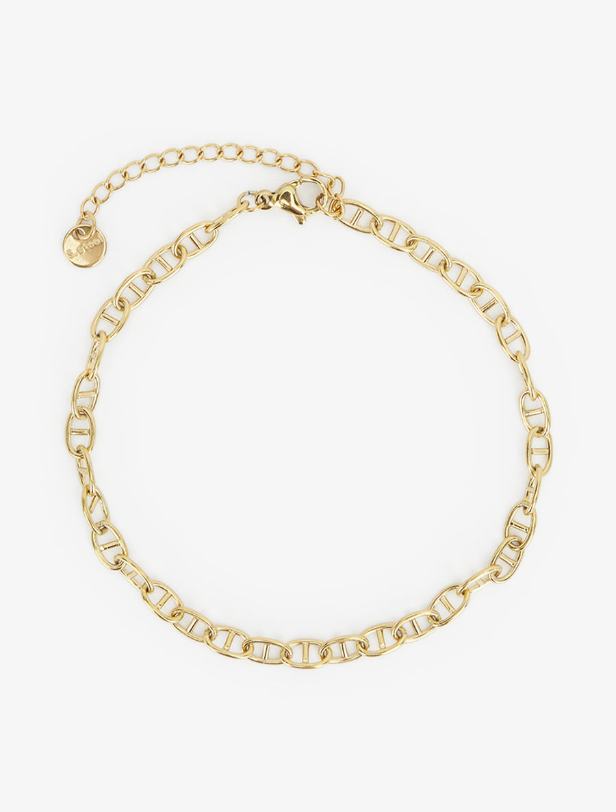 Chaîne de cheville à maillons marins - Or - 2