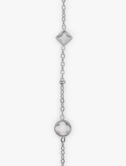 Chaîne de main fine à breloques ajourées - Argent - 3