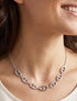 Collier chaîne à maillons marins à strass - Argent - 1