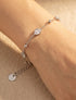 Bracelet gouttes ornées de zircons - Argent - 1