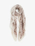 Echarpe rectangulaire à motif bandana - Beige - 1