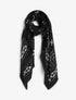 Echarpe rectangulaire à motif bandana - Noir - 1