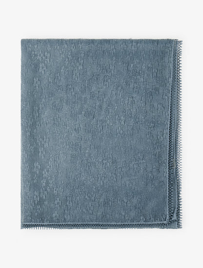 Foulard transparent à motif floral - Bleu - 2