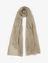 Foulard effet froissé à empiècement dentelle - Beige - 1
