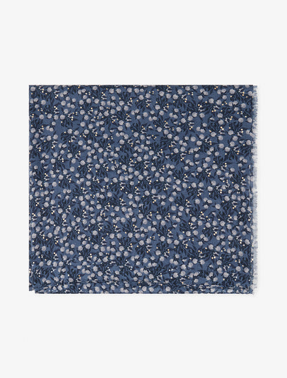 Foulard à imprimé baies irisées - Bleu - 2