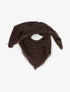 Foulard uni à bords effilochés - Marron - 1