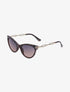 Lunettes cat eye à branches style chaîne - Rose - 1