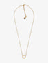 Collier à pendentif fleur - Or - 1